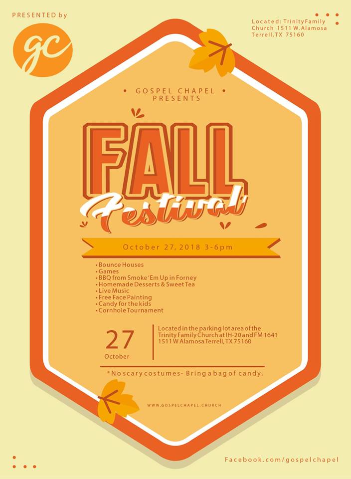 Gospel Chapel Fall Festival 2018